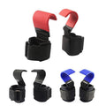 Weight Lifting Power Hooks with Wrist Straps, Pair - Black - view 3