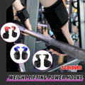 Weight Lifting Power Hooks with Wrist Straps, Pair - Blue - view 2