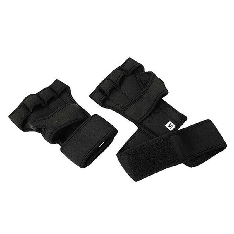 Weight Lifting Training Gloves with Wrist Wrap - Black, Extra Large (Hand Girth 23.8-25.9 cm)