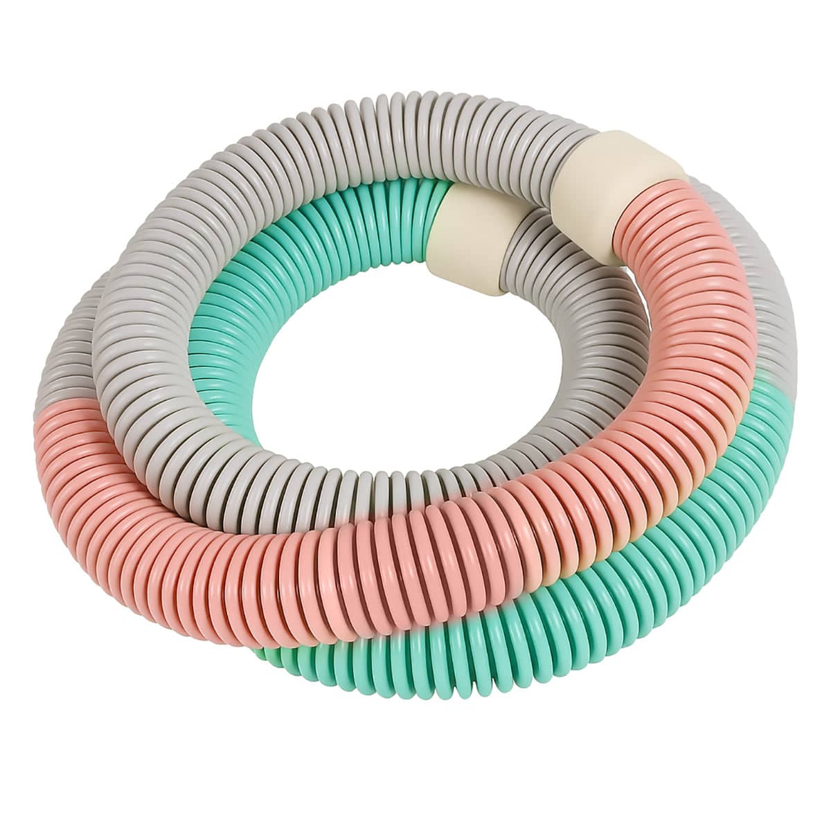 Weighted Spring Hula Hoop for Fitness - 1500 g, Macaron Colours