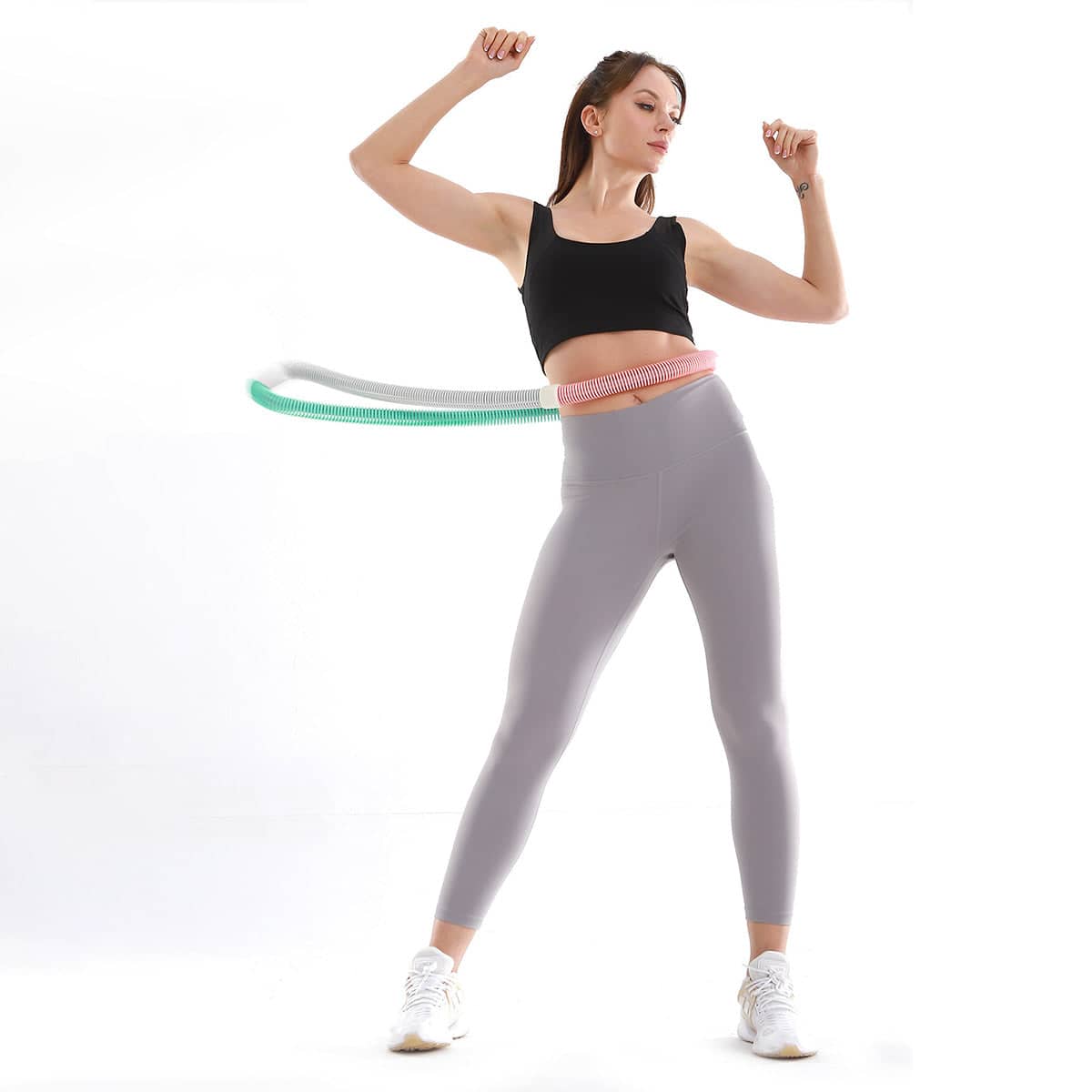 Weighted Spring Hula Hoop for Fitness - 1500 g, Macaron Colours - view 2