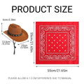 Western Cowboy Hat and Paisley Bandana Pet Costume Set - Black - view 4