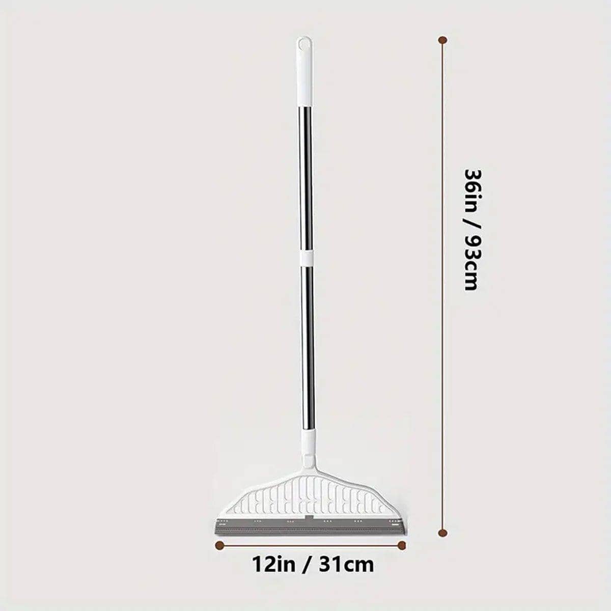 Wet and Dry Floor Scraper Sweeper with Rotating Head and Silicone Blade - view 3