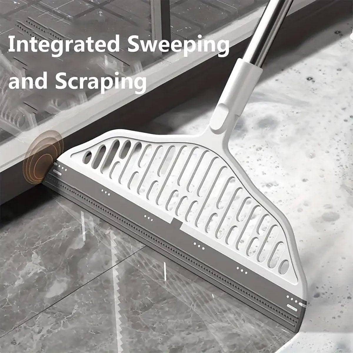 Wet and Dry Floor Scraper Sweeper with Rotating Head and Silicone Blade - view 4