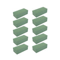 Wet Floral Foam Bricks for Fresh Flower Arrangements - 10 Pack