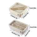 Wheat Straw Lunch Box with Spoon and Chopsticks - Square 1100ml (17 x 17 x 7cm) - view 4