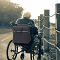 Wheelchair Rear Hanging Storage Bag with Reflective Strip - Black - view 4