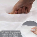 White 3D Breathable Mesh Bathtub Pillow with Suction Cups for Neck Support - view 5