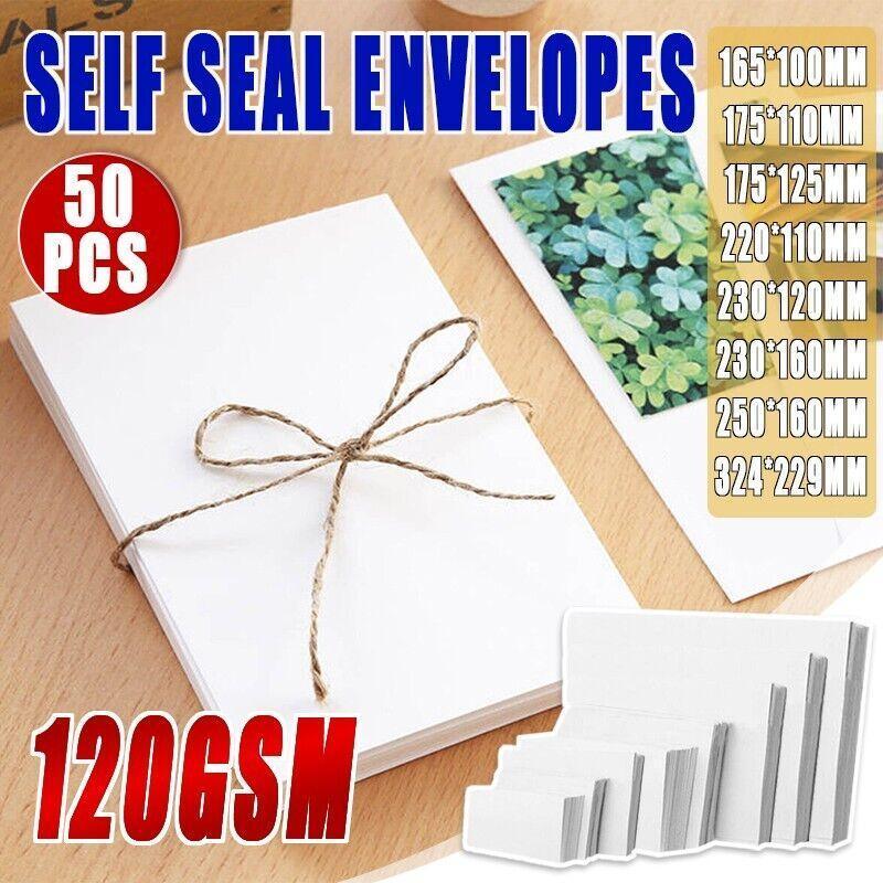 White Business Envelopes with Pre-Printed Postcode, 50 Pack - Size 7N 230 x 160mm - view 2