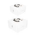 White Cake Boxes with Clear Window and Carry Handle, Pack of 20 - 6 Inches (15 cm) - view 3