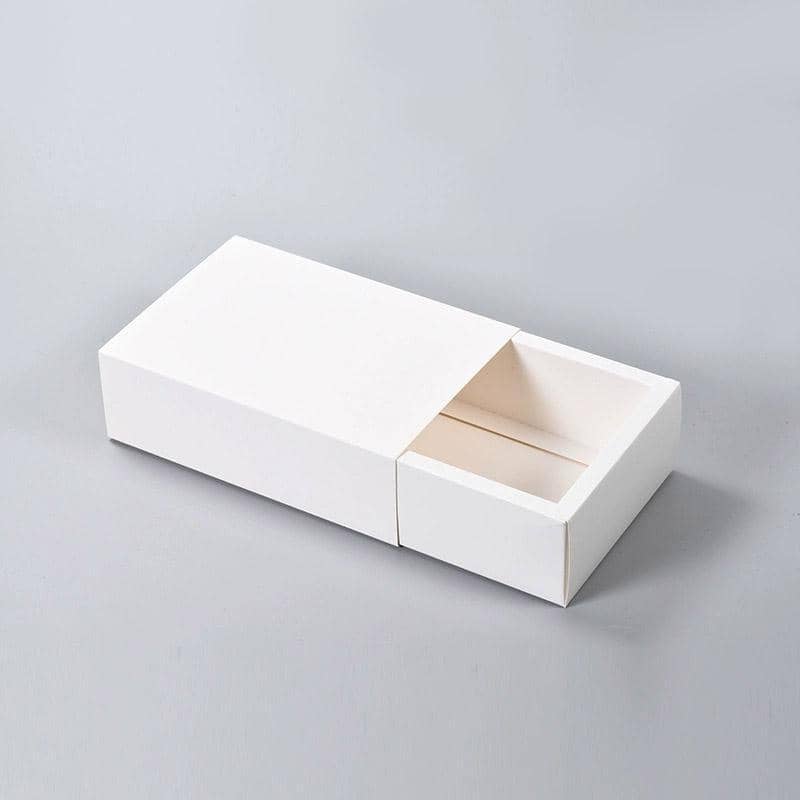 White Cardboard Drawer Gift Boxes, Pack of 25 - 12 x 12 x 5 cm - view 5