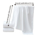 White Cotton Bath Towels, Pack of 6 - 80 x 160 cm, Plain Design - view 5