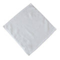 White Cotton Face Towels, Pack of 6 - 32 x 32 cm, Satin Border