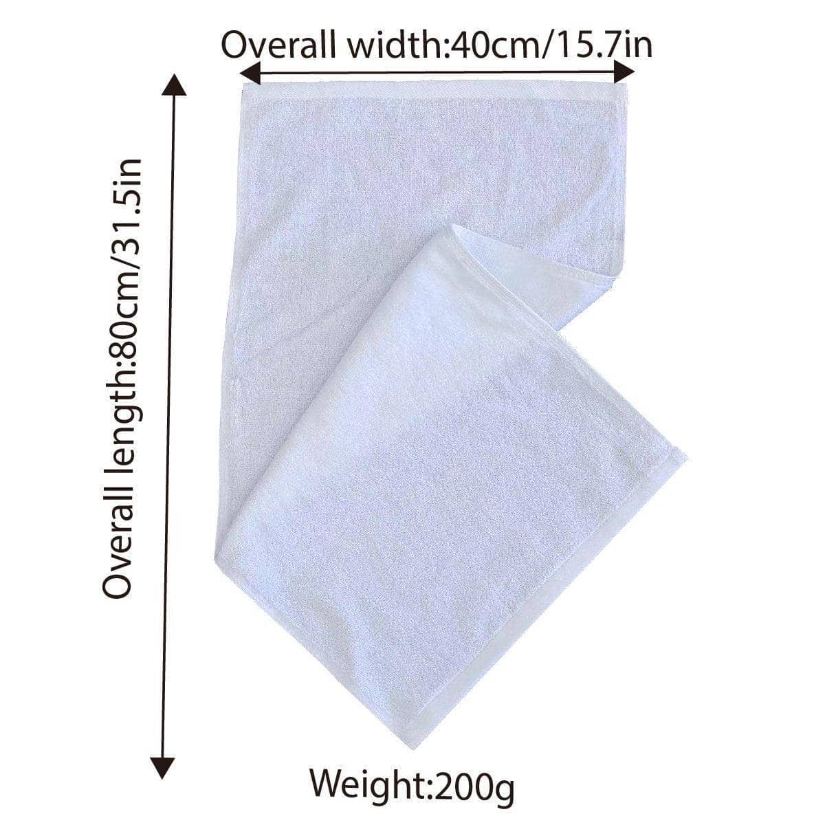 White Cotton Hotel Face Towels 80 x 40 cm, Pack of 6 - Patternless, 200 g - view 4