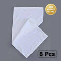 White Cotton Hotel Face Towels 80 x 40 cm, Pack of 6 - Pearl Satin, 180 g - view 2
