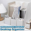 White Desk File Holder with Detachable Hanging Box - Set of 3 - view 2