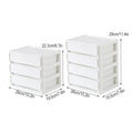 White Desktop Drawer Organiser - 4 Layers (26 x 19.5 x 29 cm) - view 4