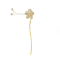 White Flower Fringe Hairpin with Pearl Centre, Vintage Chinese Style for Women - view 2