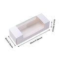 White Gift Boxes with Clear Window Set of 50 for Jewellery and Retail Presentation - view 3