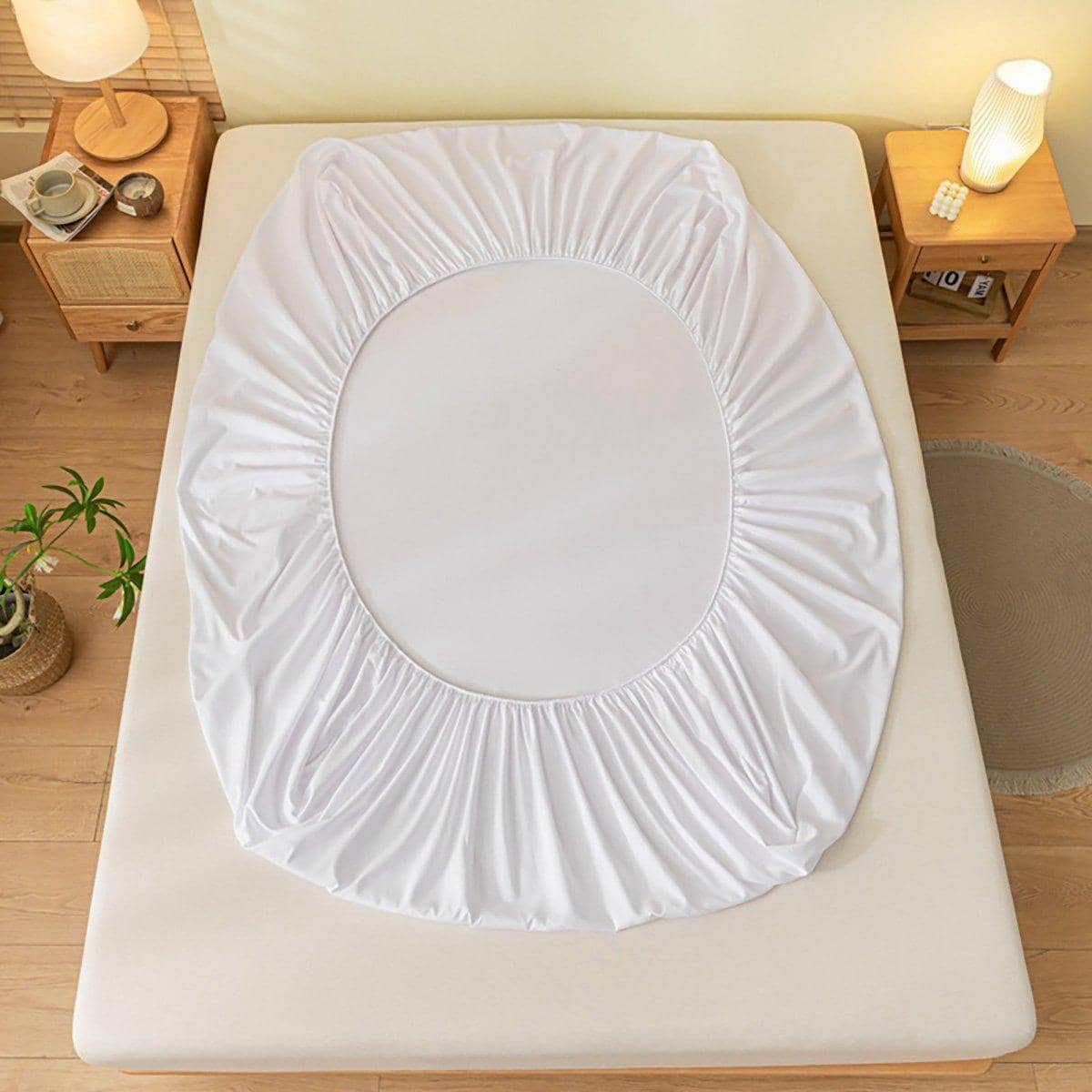 White Hotel Bedspread, Cotton Double Jet Satin, 145 x 200 cm (Double) - 384 Thread Count, 80s x 60s - view 4