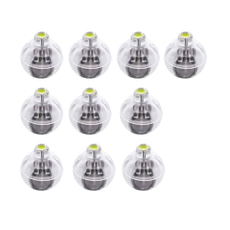 White LED Balloon Lights for Parties and Weddings - Pack of 10