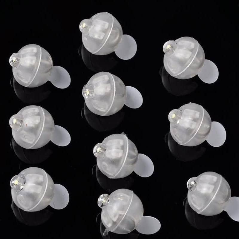 White LED Balloon Lights for Parties and Weddings - Pack of 10 - view 4