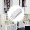 White Magnetic Door Catch for Cupboards, Cabinets and Wardrobes - Pack of 6 - view 4