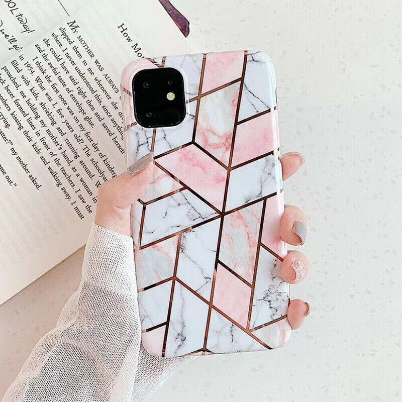 White Marble Shockproof Silicone Phone Case - For iPhone 11 Pro Max - view 4
