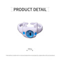 White Monster Eye Open Ring with Blue Eye - view 3