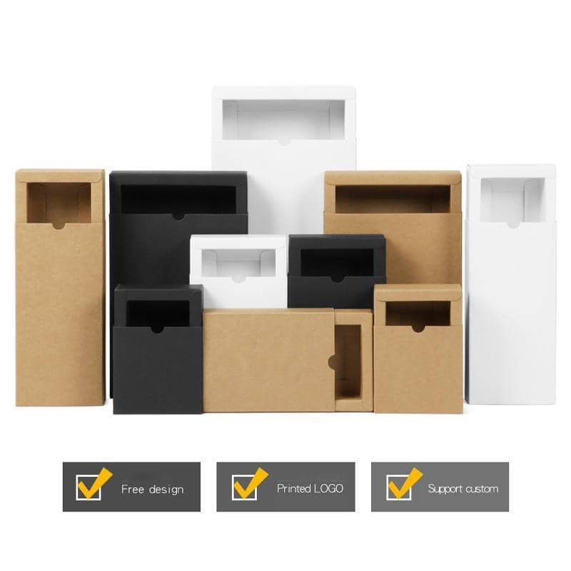 White Paper Drawer Gift Boxes - 17 x 8 x 3.5 cm, Pack of 100 - view 5