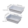 White Plastic Kitchen Storage Organiser Bins, Pack of 10 - Fridge and Pantry - view 3