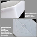 White Plastic Kitchen Storage Organiser Bins, Pack of 10 - Fridge and Pantry - view 4