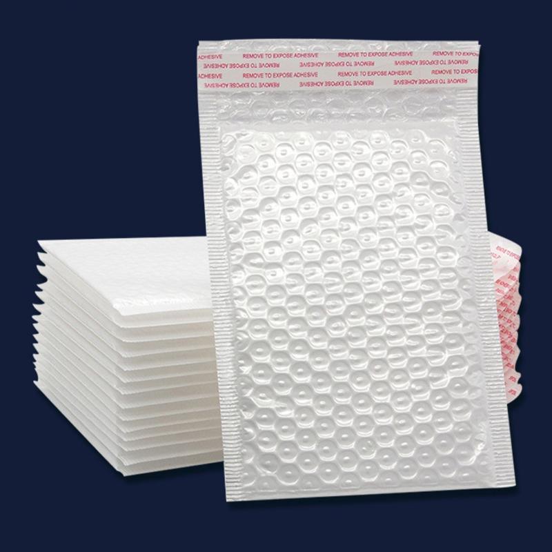 White Poly Bubble Mailers - 17 x 17 cm, 25 Pack - view 5