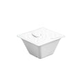 White Pulp Salad Boxes with Lid, Pack of 50 - 550 ml