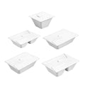 White Pulp Salad Boxes with Lid, Pack of 50 - 550 ml - view 3
