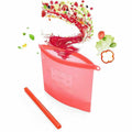 White Reusable Silicone Food Storage Bag - Large (1500ml), 1 Unit - view 5