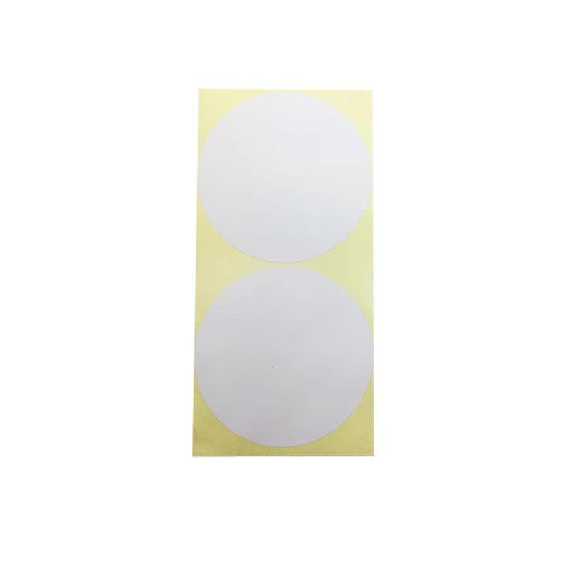 White Round Dot Stickers - 100mm, 2 Dots