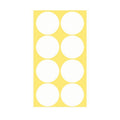 White Round Dot Stickers - 50mm, 8 Dots, 1 Sheet