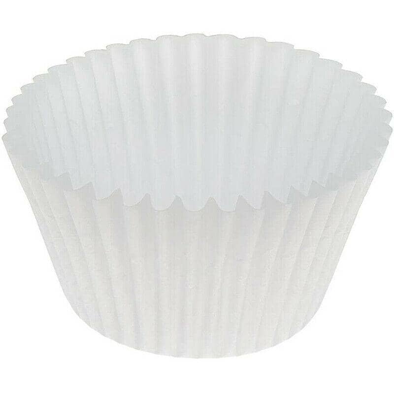 White Round Patty Pans Baking Cups - 2.5 cm Base, Pack of 600