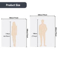 White Ruffled Shower Curtain, Waterproof and Mildew Resistant with 12 Hooks - 200 x 200 cm - view 3