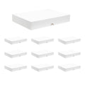 White Shirt Packaging Boxes 350g Cardboard - 11 x 8.5 x 1.5 Inch (27.9 x 21.6 x 3.8 cm), Pack of 25
