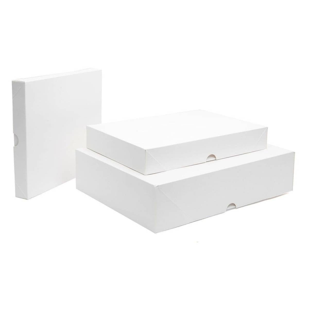 White Shirt Packaging Boxes 350g Cardboard - 11 x 8.5 x 1.5 Inch (27.9 x 21.6 x 3.8 cm), Pack of 25 - view 3