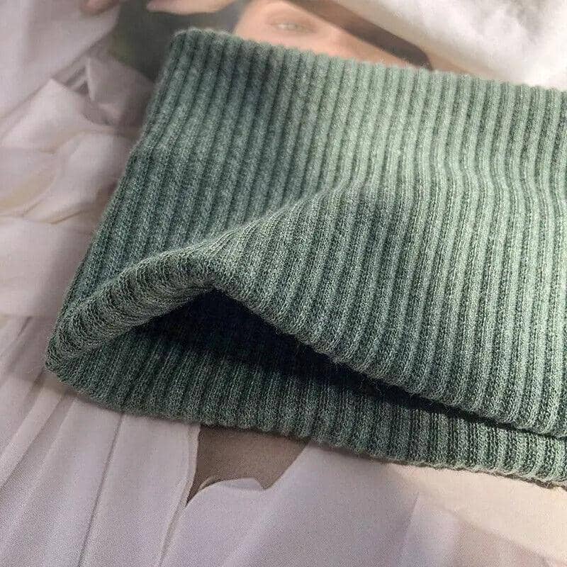 Wide Knitted Turban Headband for Women, Elastic Hair Band - Khaki - view 5