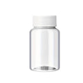 Wide Mouth Clear Plastic Storage Bottles with Lid - 100ml, Pack of 100