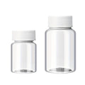 Wide Mouth Clear Plastic Storage Bottles with Lid - 100ml, Pack of 100 - view 3