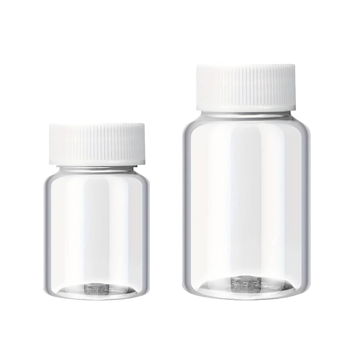 Wide Mouth Clear Plastic Storage Bottles with Lid - 100ml, Pack of 100 - view 3
