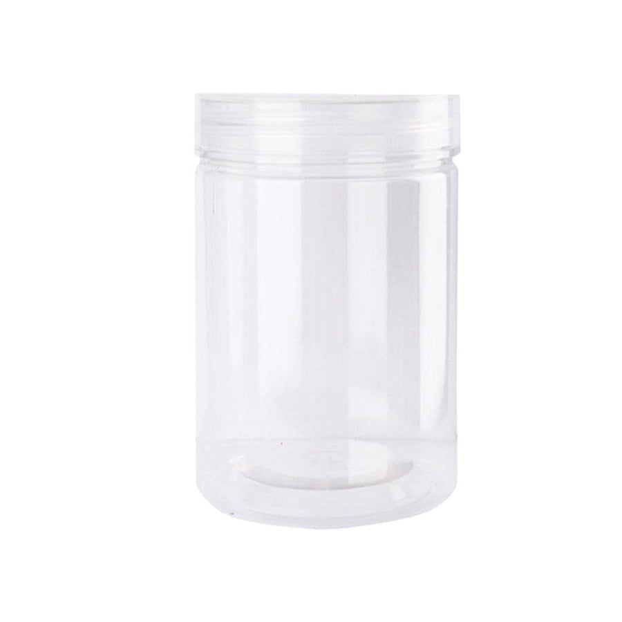 Wide Mouth Plastic Food Storage Containers, Pack of 50 - 8.5 cm Wide, 20 cm High