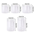Wide Mouth Plastic Food Storage Containers, Pack of 50 - 8.5 cm Wide, 20 cm High - view 4