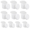 Wide Mouth Plastic Jars with Screw Lids, Pack of 10 - 1000 ml