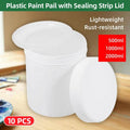 Wide Mouth Plastic Jars with Screw Lids, Pack of 10 - 500 ml - view 2